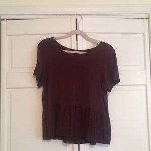 Aerie peplum top